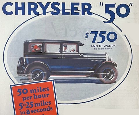 Chrysler 50 Series car history (1927-1928) Chrysler 50 Series Technical details (1927-1928)