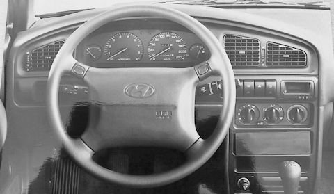 Hyundai Elantra Lantra dash 1st Gen (1990-1995) Hyundai Elantra Lantra Service Guide 1st Gen (1990-1995)