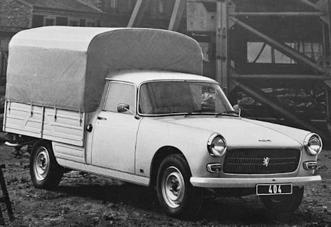 Peugeot 404 pickup history (1967-1988) Peugeot 404 pickup Specifications and Repair Manuals (1967-1988)