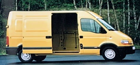 Renault Master II side view (1997-2010) Renault Master II Technical details specifications (1997-2010)