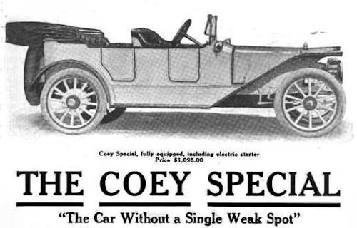 Coey-Mitchell Automobile Company American Automotive manufacturer Chicago, Illinois, United States from 1913 to 1917 Coey Mitchell 1