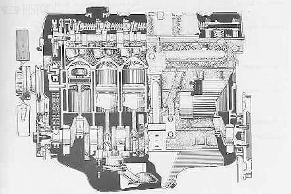 Toyota M engines 1970-Toyota Crown 2m Engine x ray view