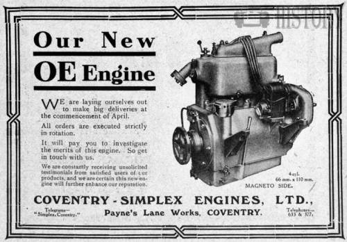 Coventry Simplex oe engine