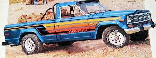 Jeep honcho Technical details specifications (1976-1983)