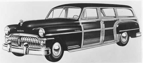 1950 DeSoto custom station wagon.