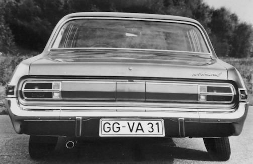 Opel Admiral A Technical details(1964-1968)