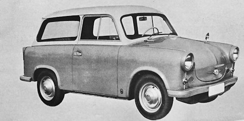 Trabant 600 Technical details and specifications