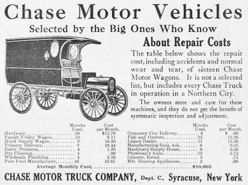 Chase Motor Truck Company History