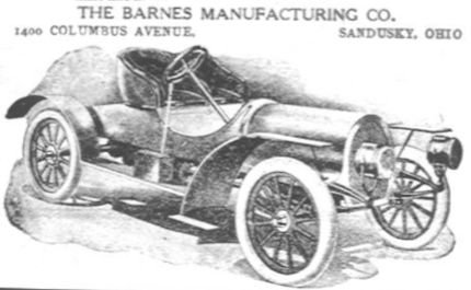 Barnes Manufacturing Company Barnes Automotive manufacturer of Sandusky, Ohio.United States from 1907 to 1910.