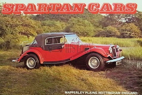 Spartan Cars Automotive manufacturer of Pinxton Derbyshire.Great Britain from 1973 to 1995.