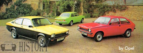 Opel Kadett C range
