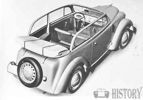 1938 Opel Kadett convertible limo rear