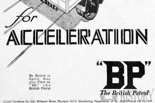British Petroleum Company Advertising 1920s