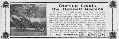 1904 Duryea Bennett race